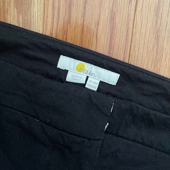 Boden Womens 14R Black Flare Leg Trousers Wide Leg Pants Retro Style - FLAWED - Picture 5 of 11